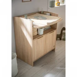 Commode 2 portes 1 niche dal integre azur