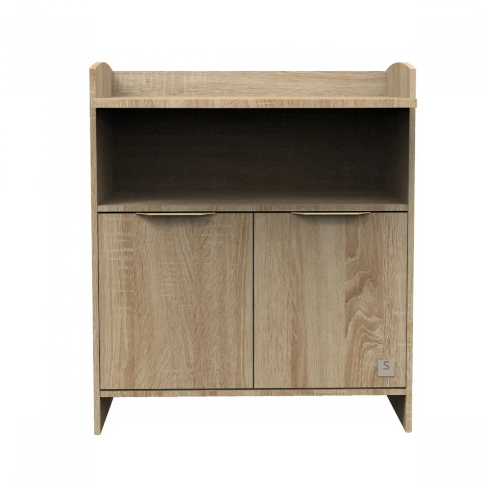 Commode 2 portes 1 niche dal integre azur