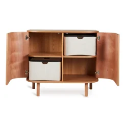 Commode 2 portes yume naturel ash wood