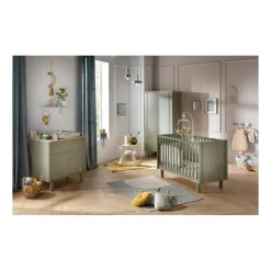 Commode 1 tiroir 2 portes eleonore kaki