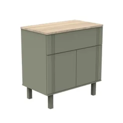 Commode 1 tiroir 2 portes eleonore kaki
