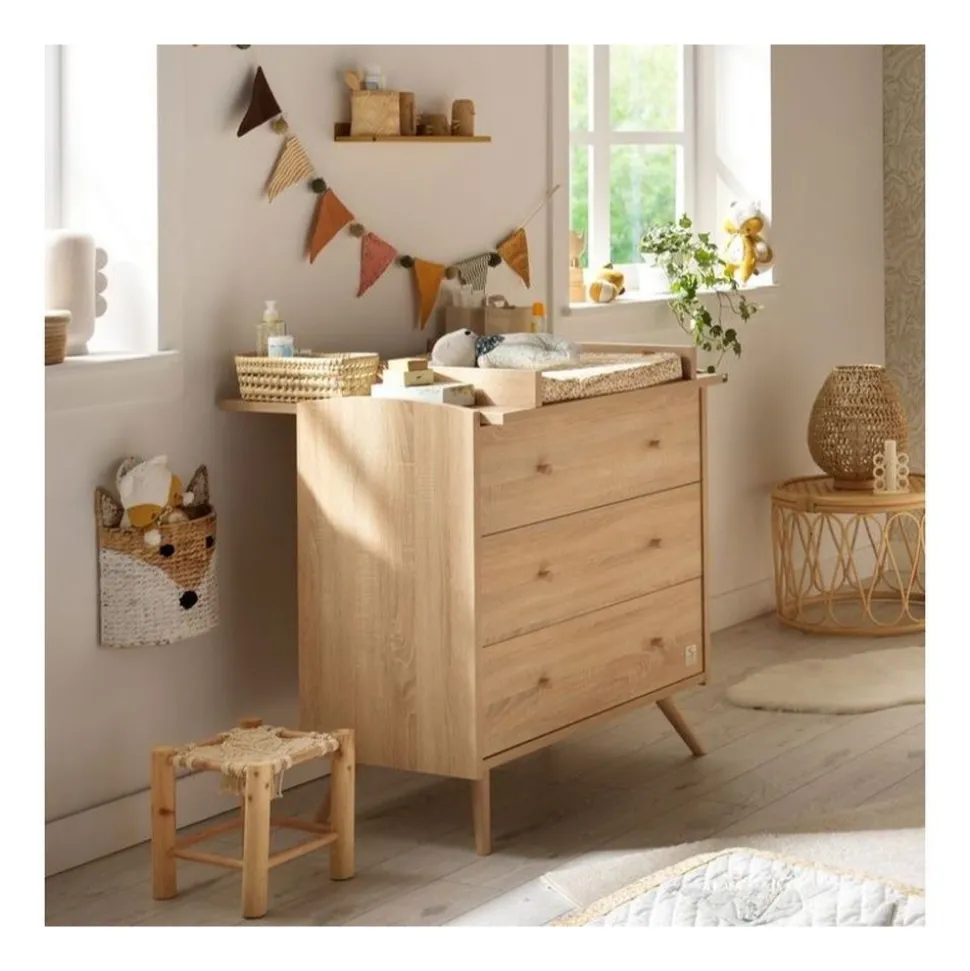 Commode 3 tiroirs access bois