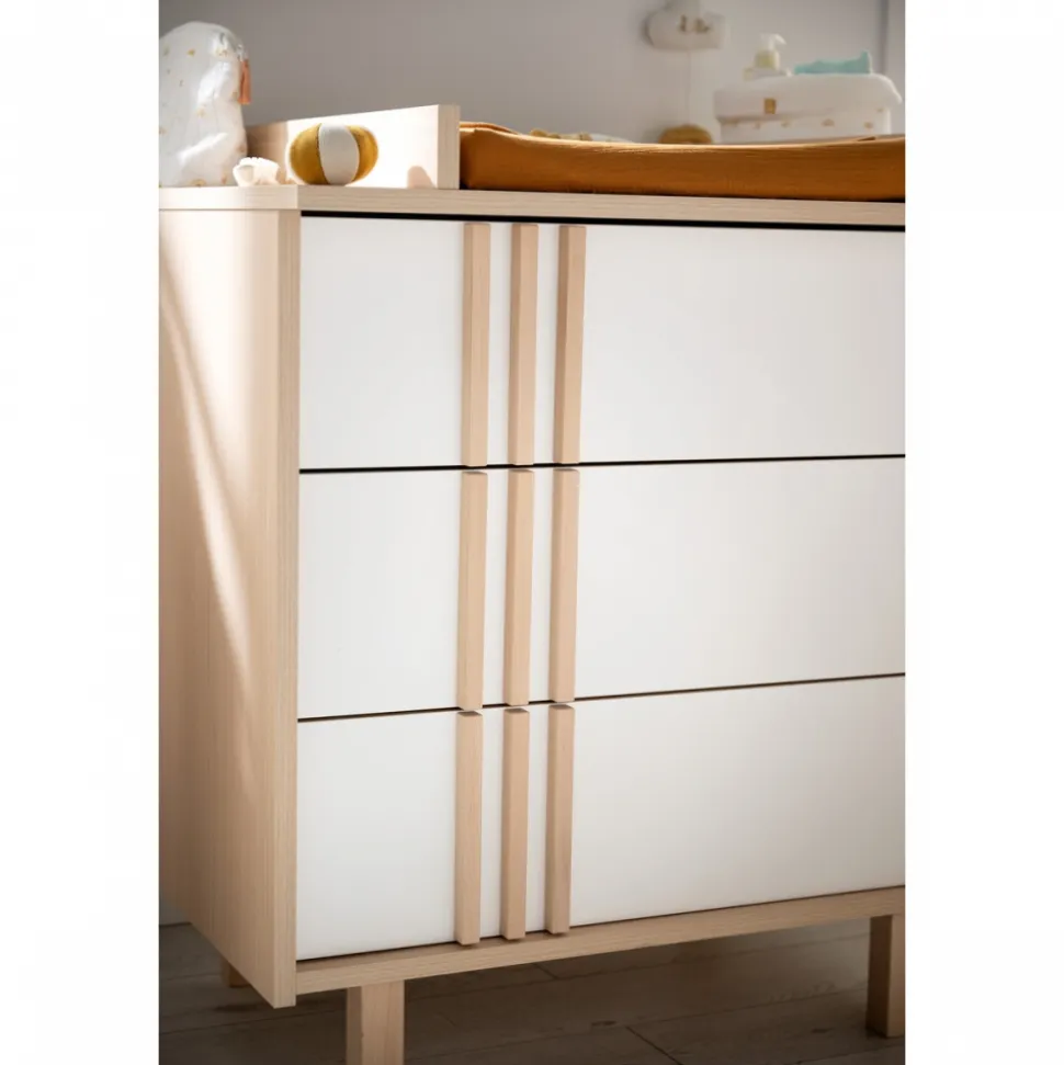 Commode 3 tiroirs nature