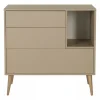 Commode 3 tiroirs 1 niche cocoon latte