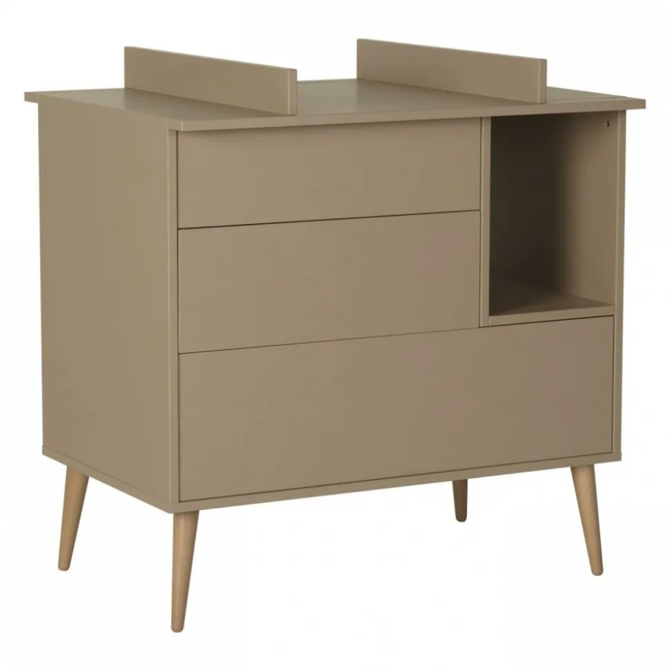 Commode 3 tiroirs 1 niche cocoon latte