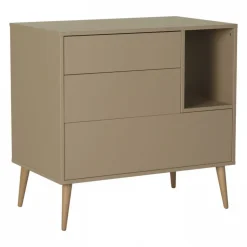 Commode 3 tiroirs 1 niche cocoon latte