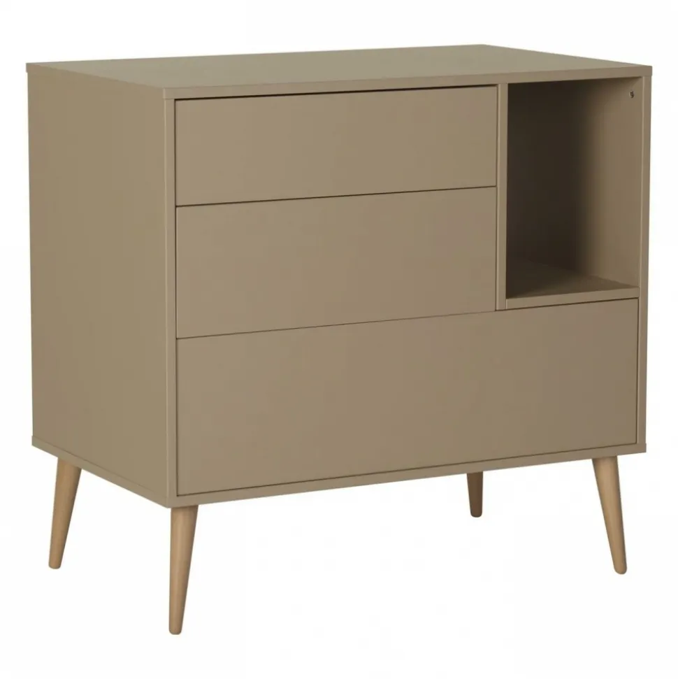 Commode 3 tiroirs 1 niche cocoon latte