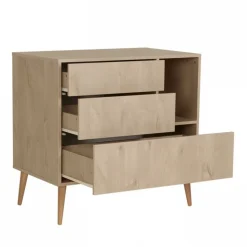 Commode 3 tiroirs 1 niche cocoon natural oak