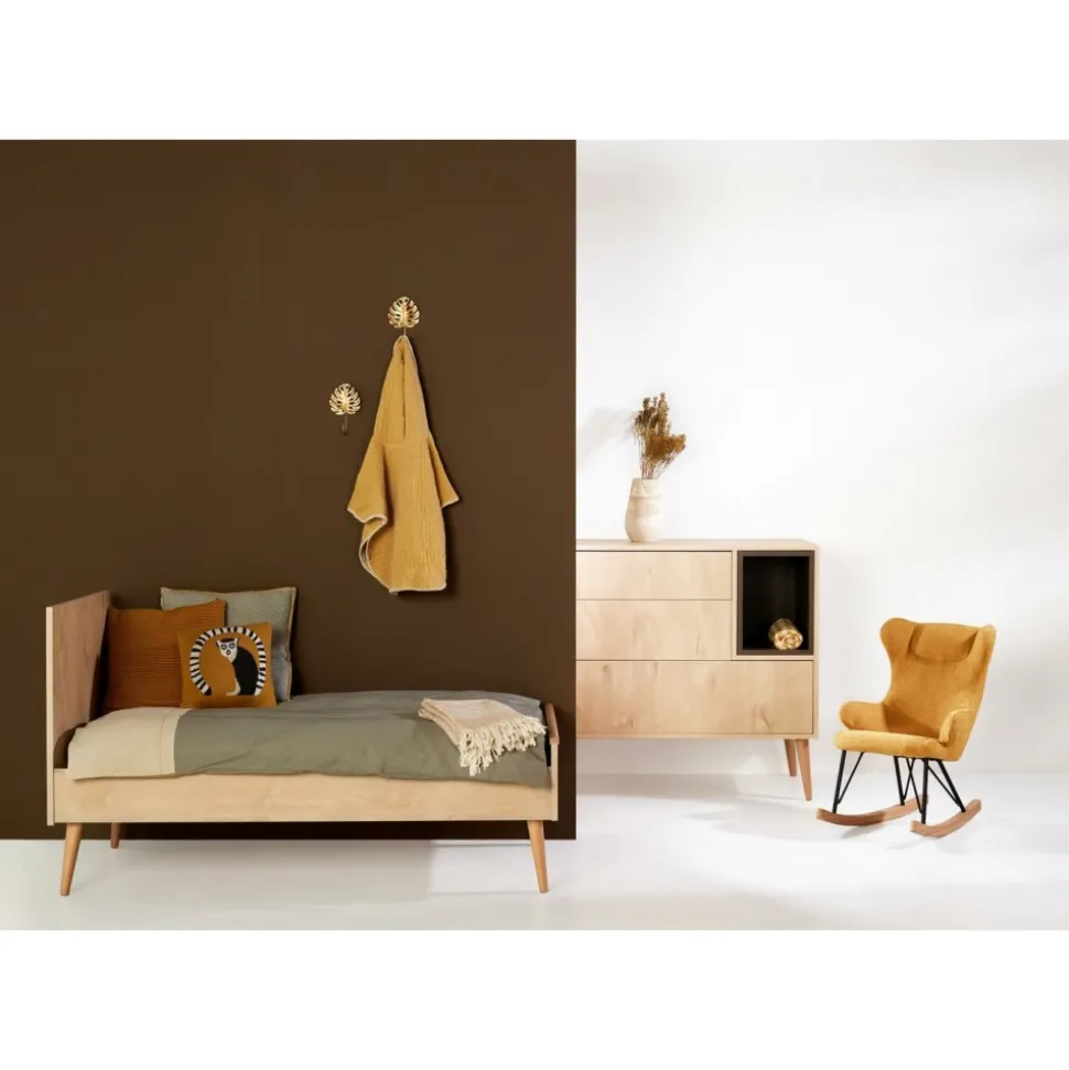 Commode 3 tiroirs 1 niche cocoon natural oak