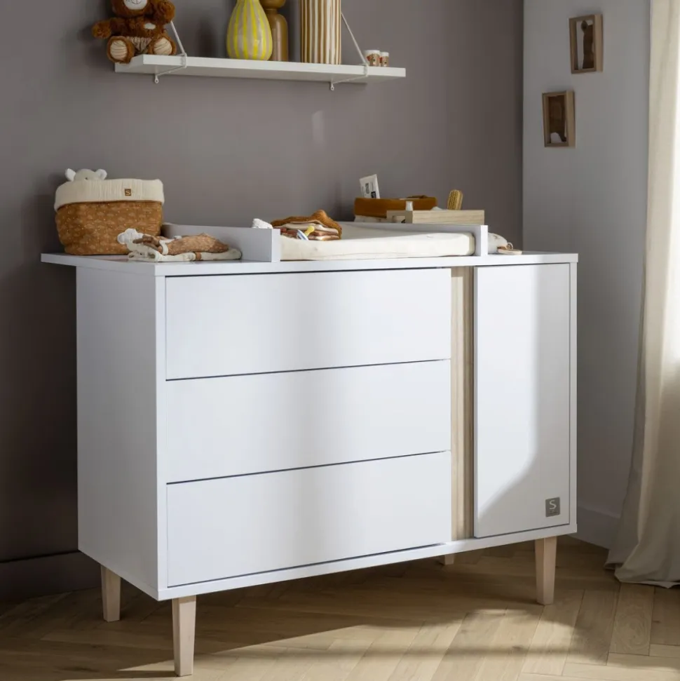 Commode 3 tiroirs 1 porte paloma
