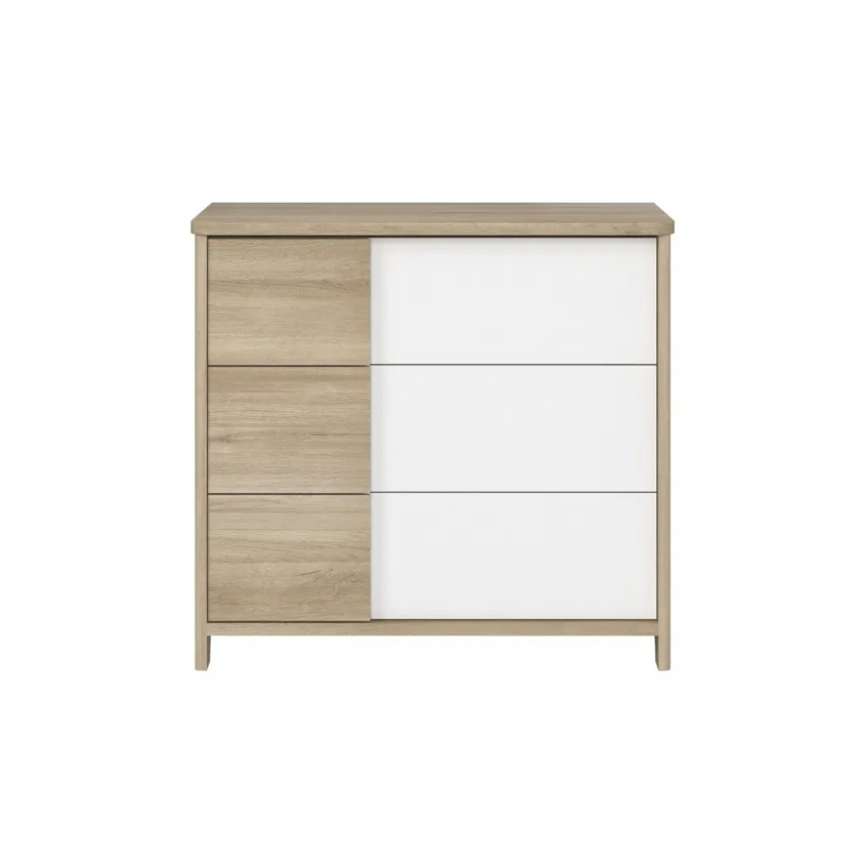 Commode 3 tiroirs sacha chêne