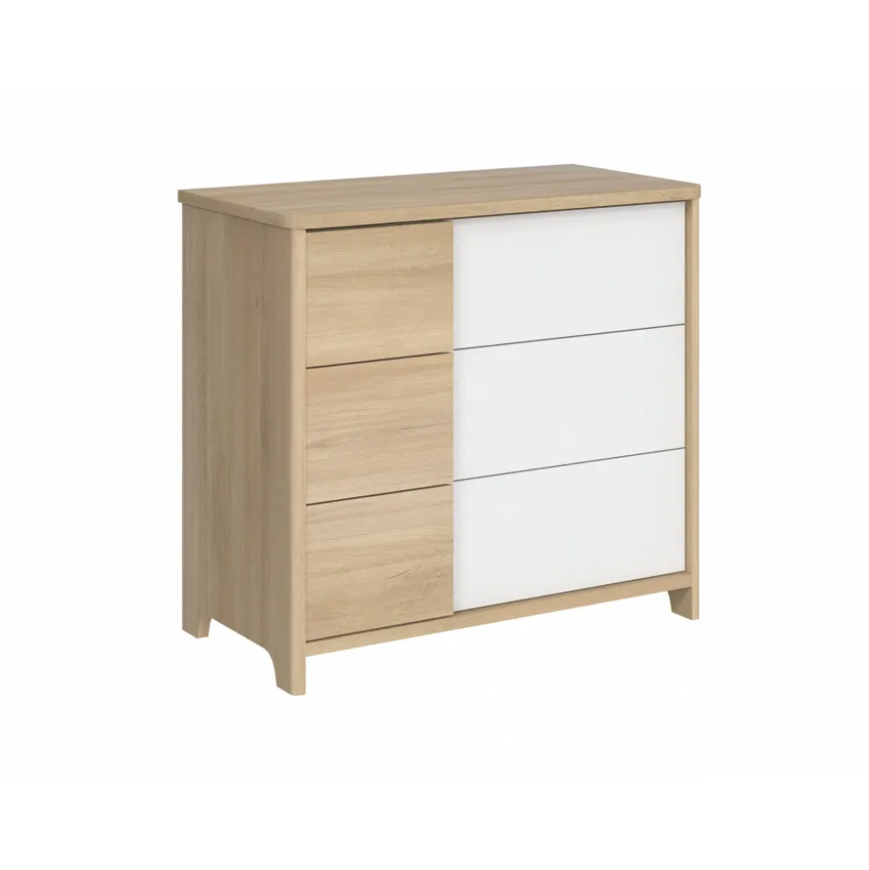 Commode 3 tiroirs sacha chêne