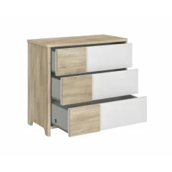 Commode 3 tiroirs sacha chêne