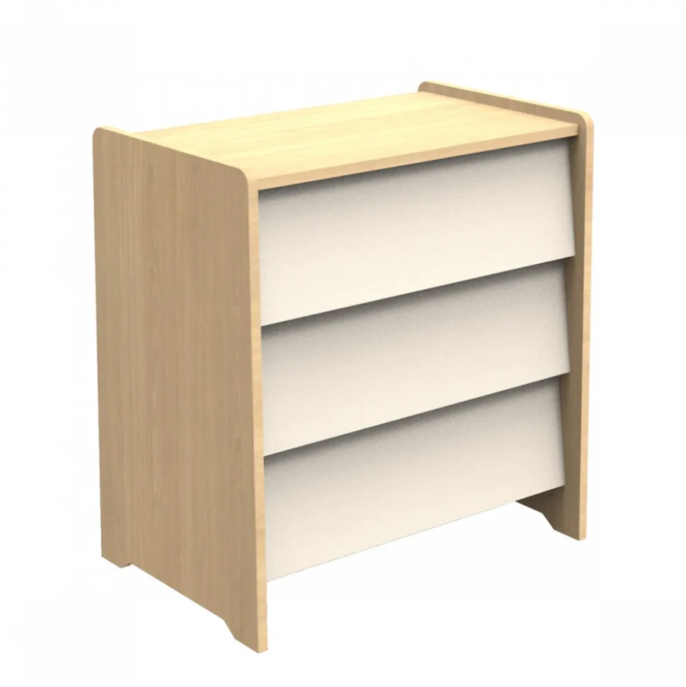 Commode 3 tiroirs vanille