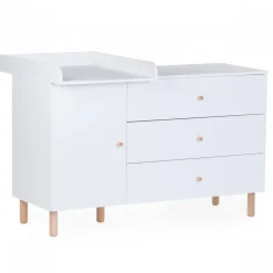 Commode wonder white avec plan à langer