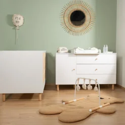 Commode wonder white avec plan à langer
