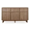 Commode xl avec 3 portes et 3 tiroirs kyo - walnut
