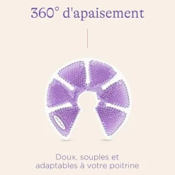 Compresses d'allaitement 3-en-1 chaud/froid réutilisables