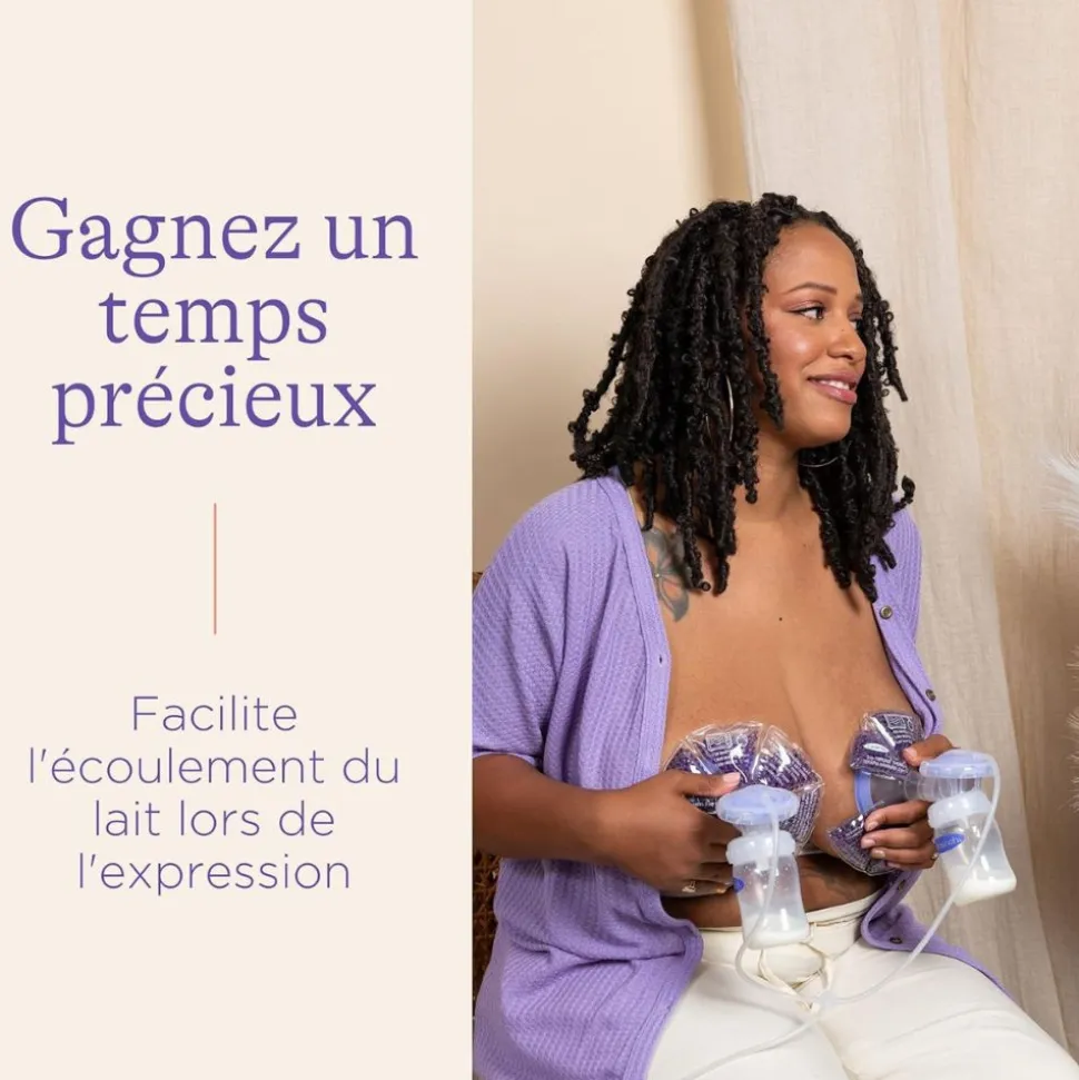Compresses d'allaitement 3-en-1 chaud/froid réutilisables