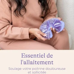 Compresses d'allaitement 3-en-1 chaud/froid réutilisables