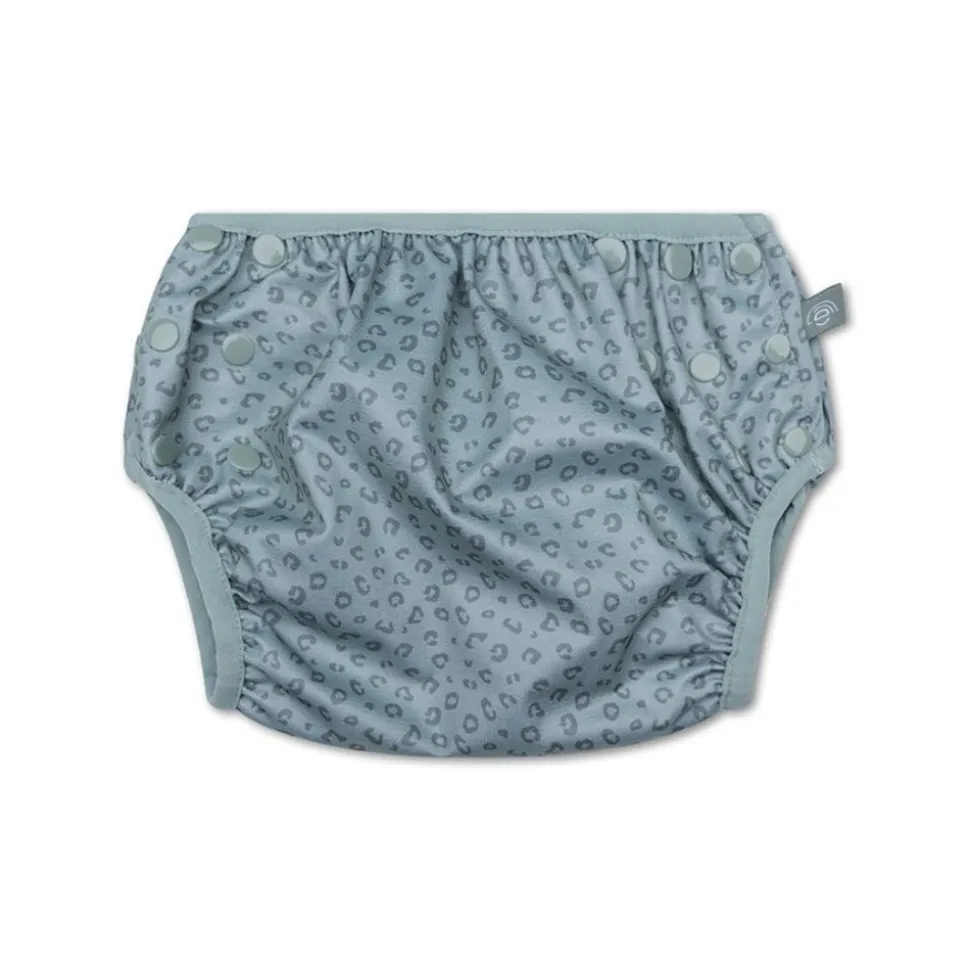 Couche de bain lavable 0-3 ans léopard vert
