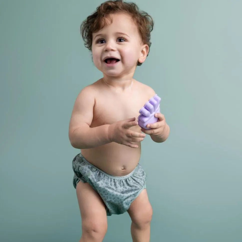 Couche de bain lavable 0-3 ans léopard vert