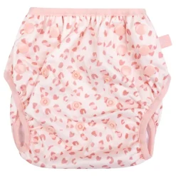 Couche de bain lavable léopard rose 0-3 ans