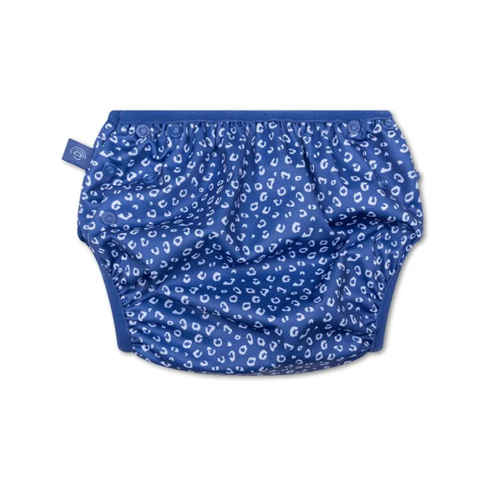 Couche de bain lavable léopard bleu 0-3 ans