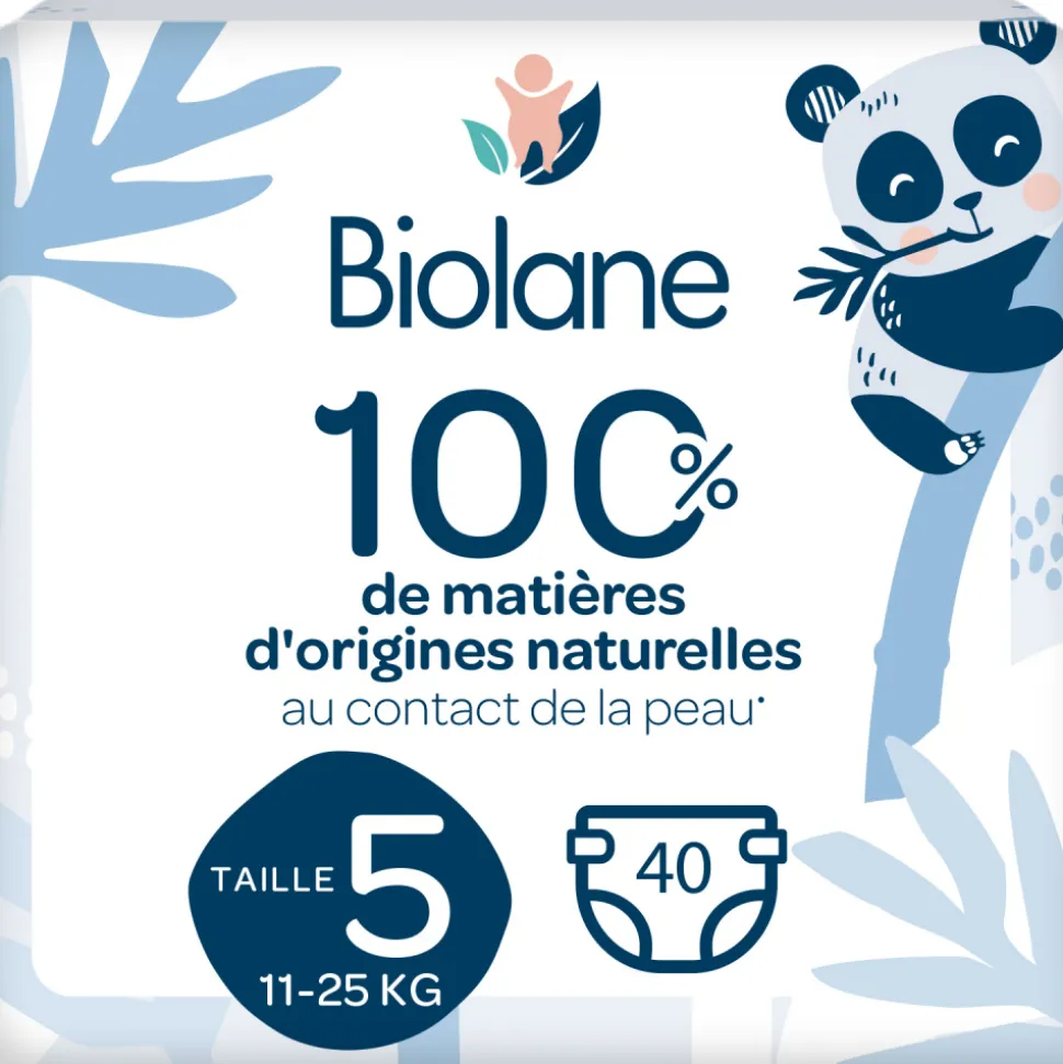Couches bébé écologiques taille 5 - 40 couches