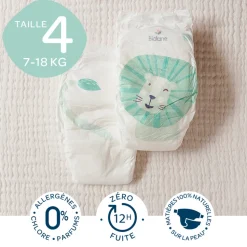 Couches bébé taille 4 pack 1 mois 132 couches