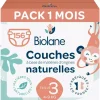 Couches bébé taille 3 pack 1 mois 156 couches