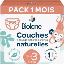 Couches bébé taille 3 pack 1 mois 156 couches