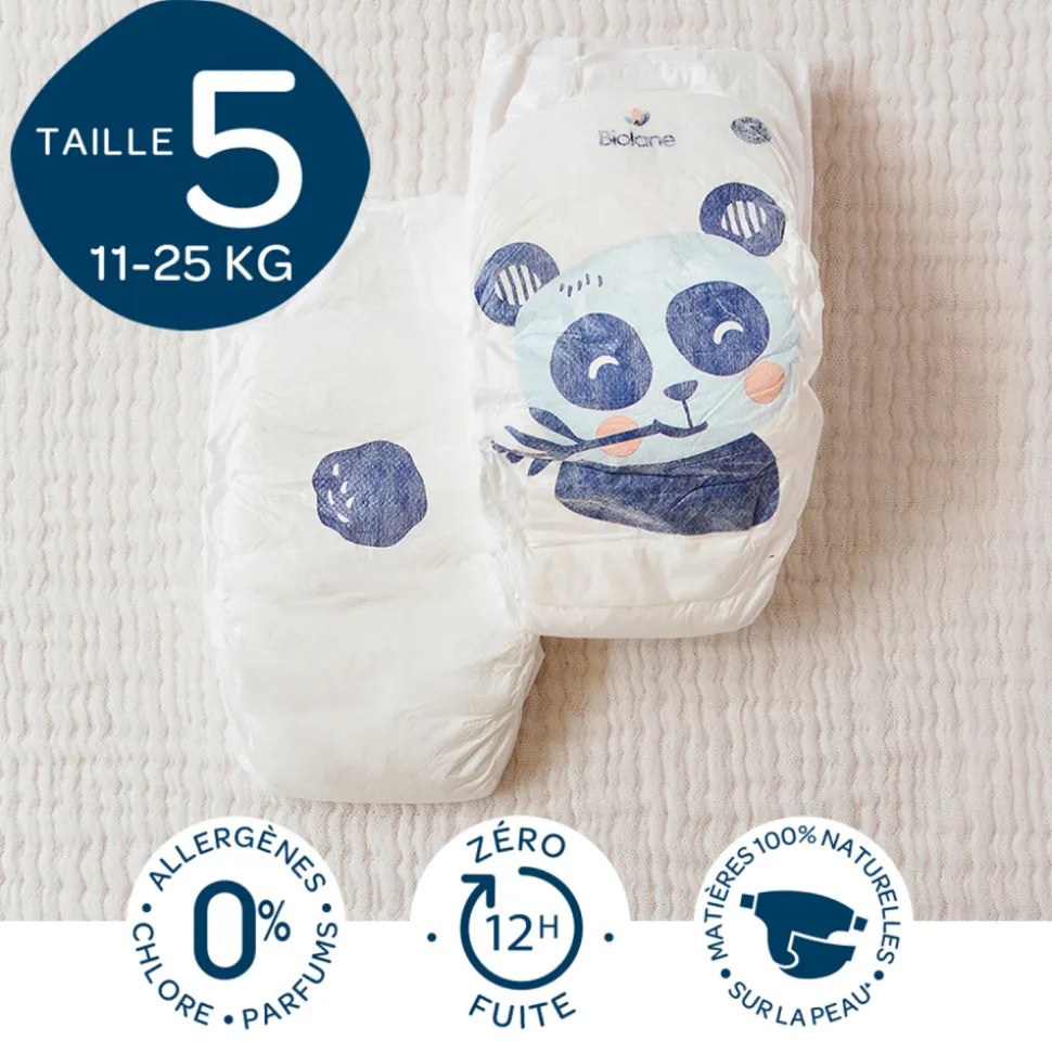 Couches bébé taille 5 pack 1 mois 120 couches