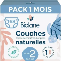 Couches bébé taille 2 pack 1 mois 168 couches