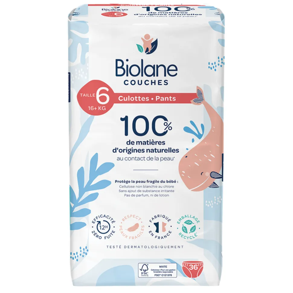 Couches culottes bébé taille 6 - 36 couches