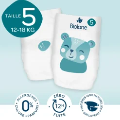 Couches culottes bébé taille 5 pack 1 mois 120 couches