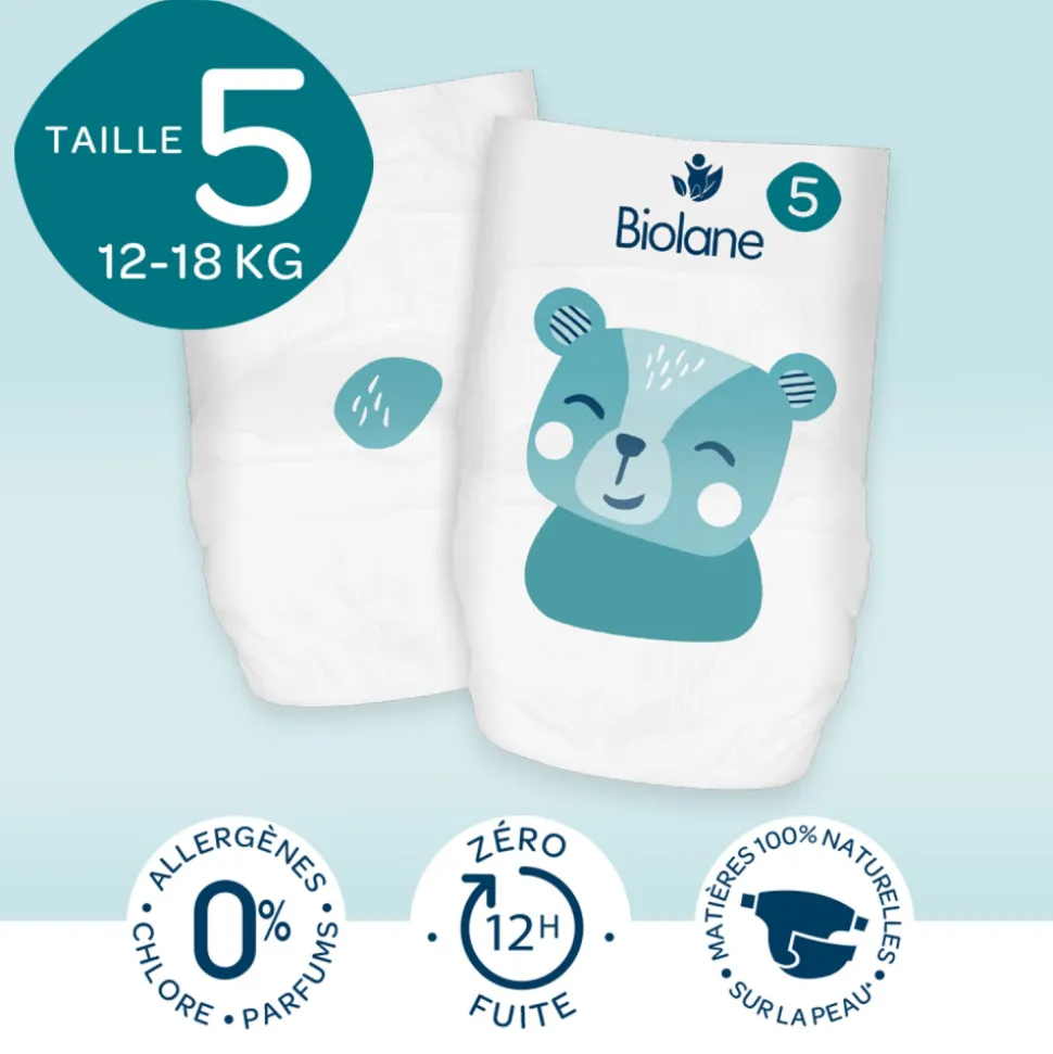 Couches culottes bébé taille 5 pack 1 mois 120 couches