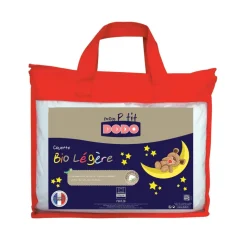Couette bébé bio 75x120 cm blanc