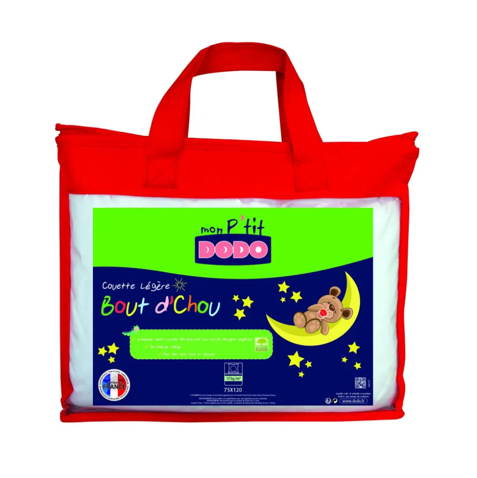 Couette bébé légère bout d'chou 100x140 cm blanc