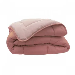Couette bicolore été 75 x 120 blush/ash roses