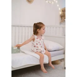 Couette pour enfant 100 x 140 cm en coton bio blanc