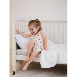 Couette pour enfant 100 x 140 cm en coton bio blanc