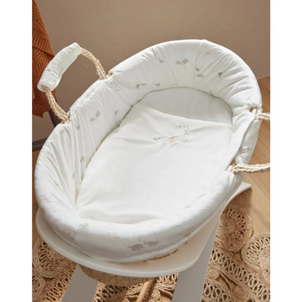 Couffin bali, moka & snow en veloudoux naturel