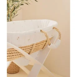 Couffin fluffy, orso et lily en veloudoux naturel