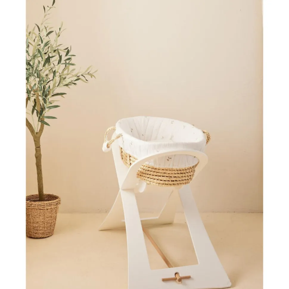 Couffin fluffy, orso et lily en veloudoux naturel