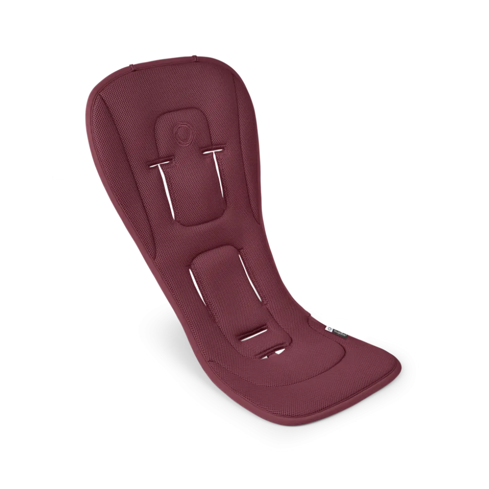 Coussin confort réversible pour poussette bugaboo dark cherry