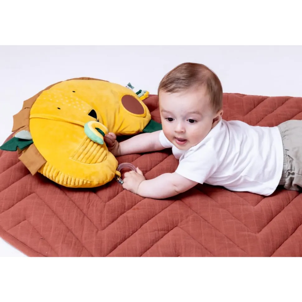 Coussin d'activités - mr. lion jaune