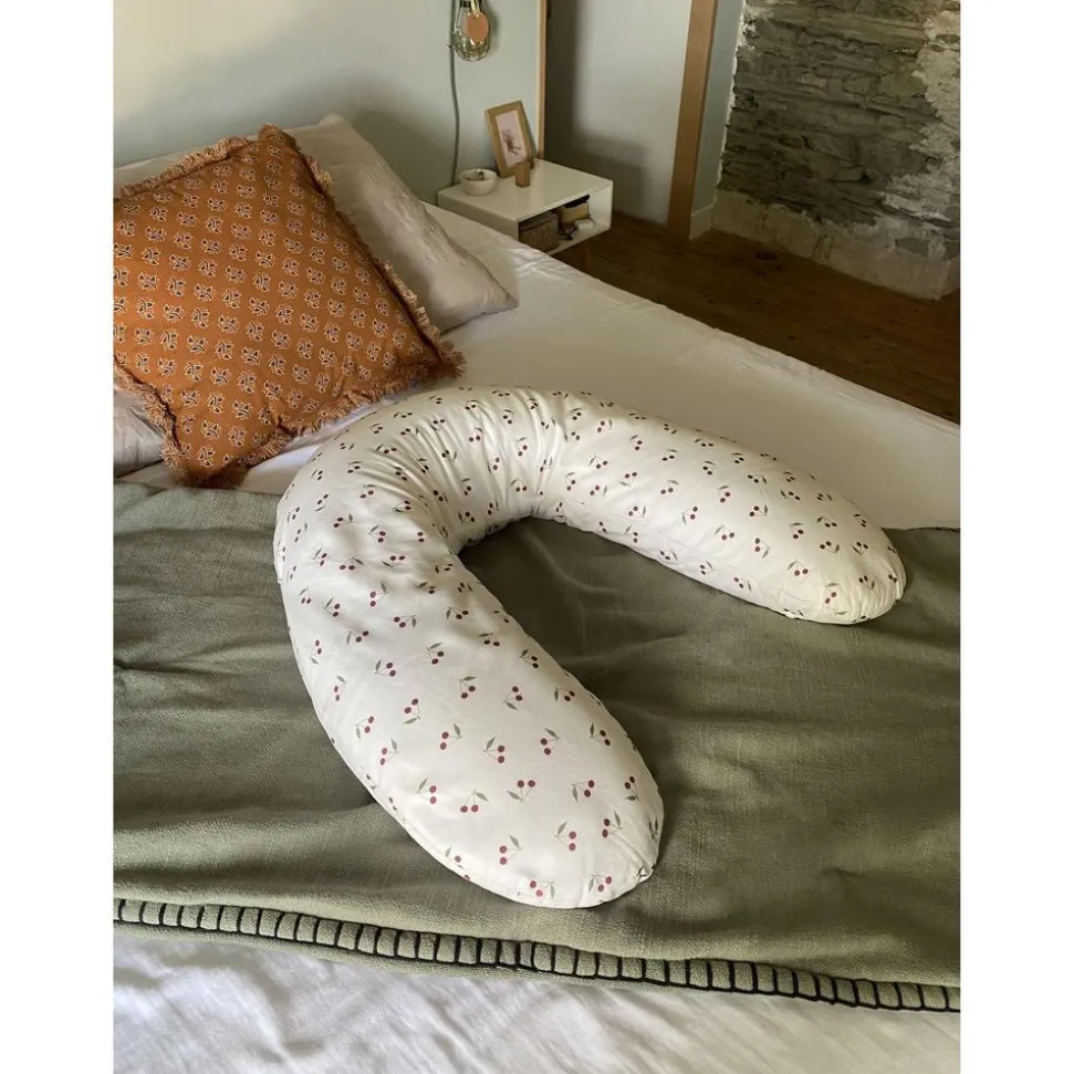 Coussin d'allaitement cerises