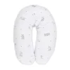 Coussin d'allaitement 190 cm blanc et gris