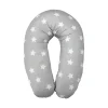 Coussin d'allaitement 190 cm gris